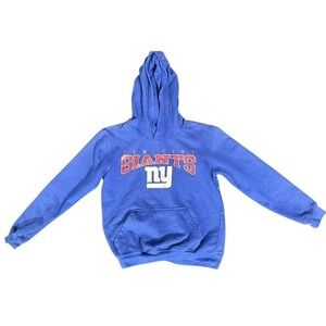 NFL Team Apparel Youth New York Giants Blue Hoodie Sweatshirt Size‎ M 10/12